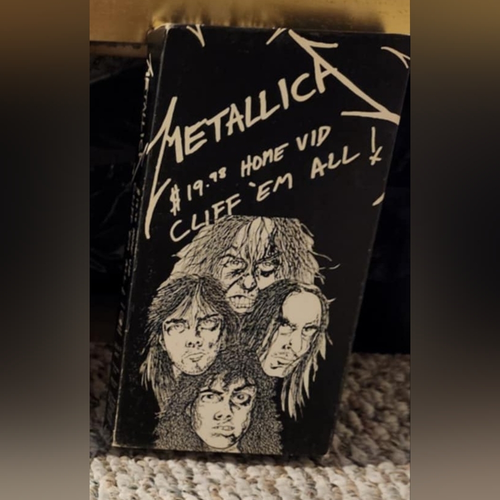 Metallica Cliff 'Em All VHS Tape